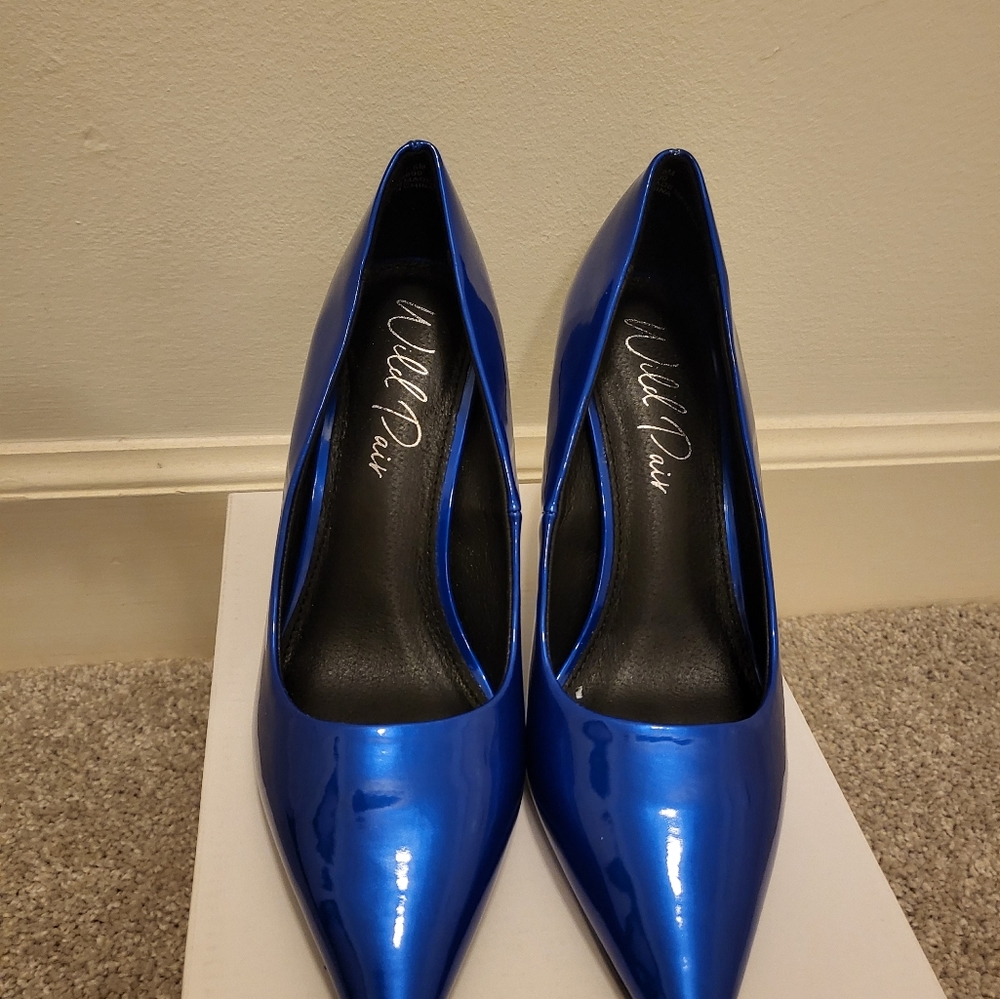 Wild Pair Cobalt Pointed Toe Heels Pumps-7.5 M